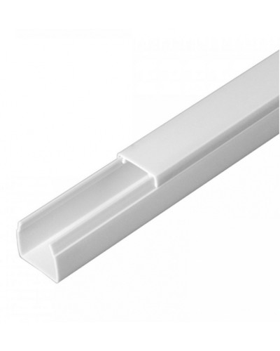 Кабель-канал белый 2-й замок в п/э 16х16 (120м/уп) Промрукав (PR.0616161) в Калининграде Кабель-канал Pintop.ru