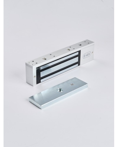 R-Lock RL-EM350-L0S - Электромагнитный замкок, 350кг, DC12/24B, цвет серебристый сатинированный алюминий RAL 7047 в Калининграде Электромагнитные замки Pintop.ru