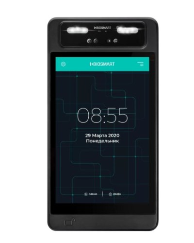 Терминал для биометрической идентификации по геометрии лица BioSmart QUASAR-MFR в Калининграде Контроллеры Pintop.ru