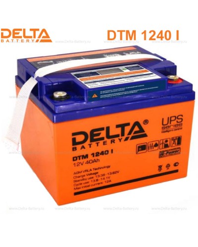 Аккумулятор свинцово-кислотный Delta DTM 1240 I в Калининграде Электротехническое оборудование Pintop.ru