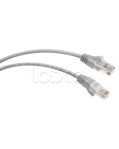 Шнур коммутационный 2xRJ-45/8P8C U/UTP кат.6 (2 м) Cabeus PC-UTP-RJ45-Cat.6-2m в Калининграде Патчкорды (медные) Pintop.ru
