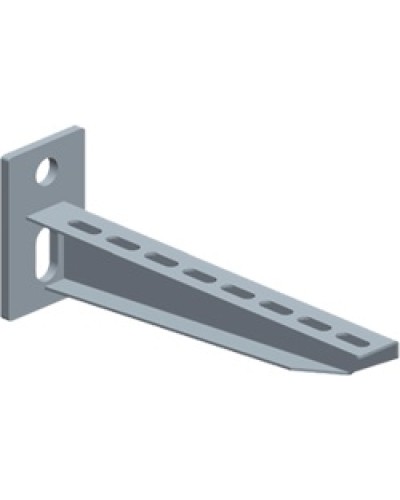 Консоль перфорированная для лотка шириной 200мм LANMASTER LAN-MT-BP200-EZ в Калининграде Аксессуары для лотков Pintop.ru
