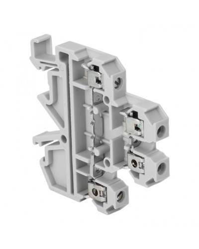 Клемма винтовая двухуровневая JXB-4/35 серая EKF (plc-jxb-2-4/35gy) в Калининграде Клеммные колодки Pintop.ru