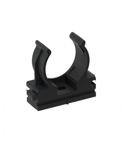 CFQ25 Держатель (клипса) для труб, для монтажного пистолета D25мм, цвет чёрный (10шт) Экопласт (41525-10BL) в Калининграде Держатели, клипсы, скобы Pintop.ru