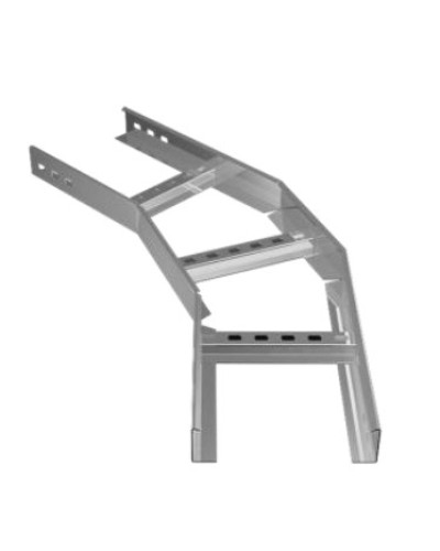 Угол горизонтальный 45° 200х100 (1,2) для лестничного лотка ПожТехКабель (650-319) в Калининграде Кабельные лотки Pintop.ru