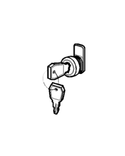 Замок и ключ для щитов встраиваемых и распределительных Legrand 001491 в Калининграде Расходные материалы для шкафов и стоек Pintop.ru