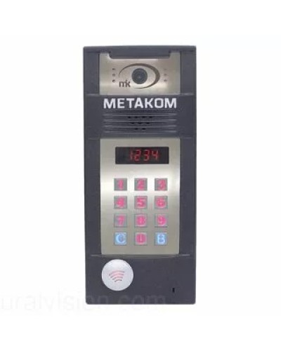 Многоабонентый антивандальный блок вызова со встроенной гибридной видеокамерой Метаком в Калининграде Блоки вызова многоабонентные Pintop.ru