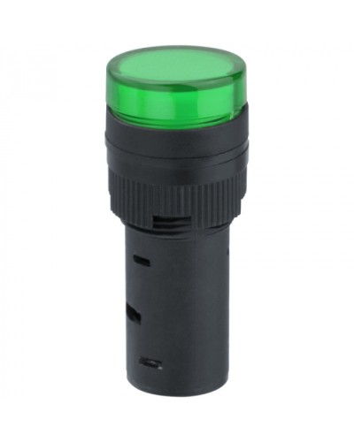 Лампа индикаторная Navigator 82 803 NBI-I-AD16-230-G зеленая d16мм 230В AC/DC в Калининграде Источники света(Лампы) Pintop.ru