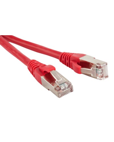 Патч-корд RJ45-RJ45, 4 пары, STP, кат.5е, LSZH (5м) Hyperline PC-LPM-STP-RJ45-RJ45-C5e-5M-LSZH-RD в Калининграде Патчкорды (медные) Pintop.ru