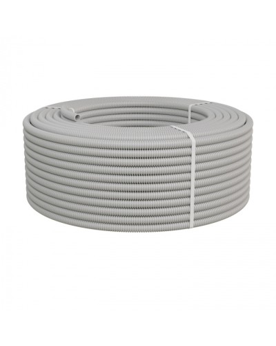 Труба ПНД-FRUF гофрир. тяжелая, с зондом, без галогена, трудногорючая, атмосферостойкая,цвет серый, диам. 20мм (100м) Экопласт (21120HFR-UF) в Калининграде Труба гофрированная Pintop.ru