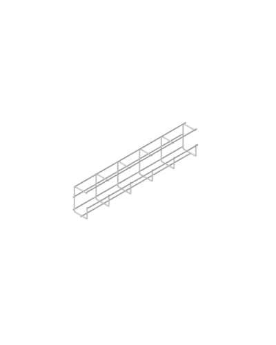 G-образный проволочный лоток 110х65 L3000 мм КМ-Профиль (PLG110-65-3000) в Калининграде Кабельные лотки Pintop.ru
