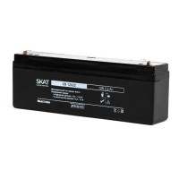 Бастион SKAT SB 12022 АКБ свинцово-кислотная тип AGM 12V 2,2Ач Iзар.0,66 А, ножевые клеммы