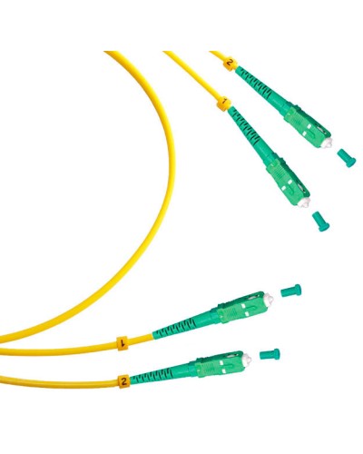 Шнур оптический duplex SC/APC-SC/APC 9/125 sm 7м LSZH Cabeus FOP(d)-9-SC/APC-SC/APC-7m в Калининграде Патч-корды оптические Pintop.ru