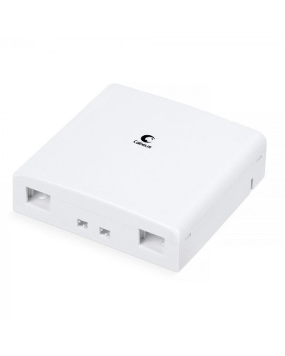 Корпус внешней оптической настенной розетки на 2 SC/LC Cabeus (OB-2SC/LC) в Калининграде Кросс оптический Pintop.ru