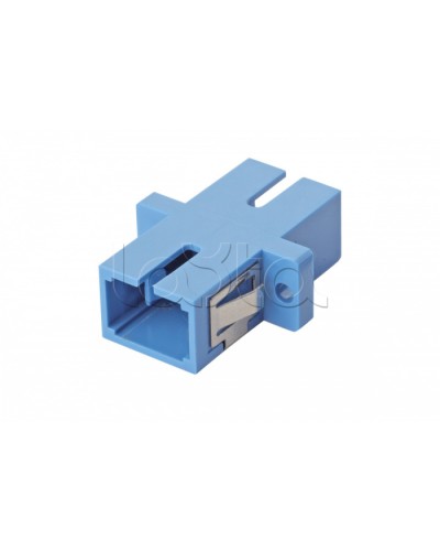 Оптический адаптер OS2, симплекс SC, с фланцами, синий Eurolan (36A-S2-SC-02BU) в Калининграде Проходные адаптеры и розетки оптические Pintop.ru