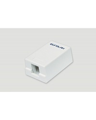 Коробка настенная EuroLan 12B-00-01WT в Калининграде Розетки компьютерные и телефонные Pintop.ru