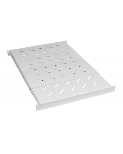 Полка 19 перфорированная глубиной 600-1000 ммдо 100кг, цвет серый (RAL 7035) Cabeus (SH-J018-SS-600-100KG) в Калининграде Полки для шкафов и стоек Pintop.ru