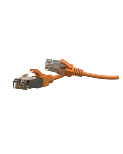 Патч-корд S/FTP Hyperline (PC-LPT-SFTP-RJ45-RJ45-C6-1M-LSZH-OR) в Калининграде Патчкорды (медные) Pintop.ru
