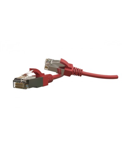 Патч-корд S/FTP Hyperline (PC-LPT-SFTP-RJ45-RJ45-C6-2M-LSZH-RD) в Калининграде Патчкорды (медные) Pintop.ru