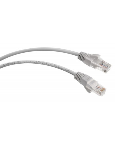 Шнур коммутационный 2xRJ-45/8P8C U/UTP кат.6 (0,5 м) Cabeus PC-UTP-RJ45-Cat.6-0.5m в Калининграде Патчкорды (медные) Pintop.ru