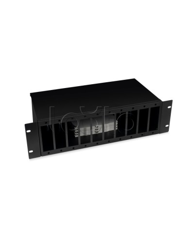 Кросс бокс оптический 19 3U на 10 адаптерных панелей Cabeus (FO-19-10FP-BK) в Калининграде Кросс оптический Pintop.ru
