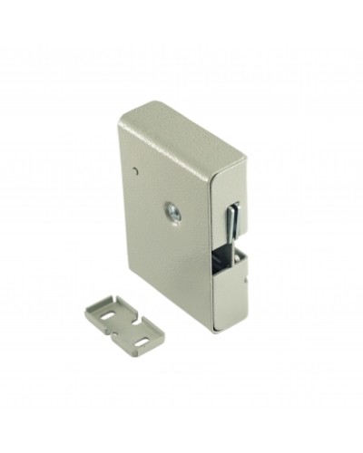 Замок электромеханический с толкателем и датчиком положения двери Promix-SM308.10.1 (серебро) в Калининграде Электромеханические замки Pintop.ru
