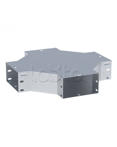 Ответвитель крестообразный 50х300-1,0 мм EKF (x5030008-1) в Калининграде Аксессуары для лотков Pintop.ru