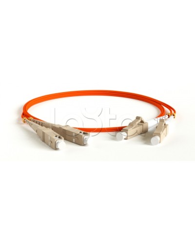 Патч-корд волоконно-оптический MM 62.5/125, LC-SC, duplex, LSZH, 2 м Hyperline FC-D2-62-LC/PR-SC/PR-H-2M-LSZH-OR (FC-62-LC-SC-PC-2M) в Калининграде Патч-корды оптические Pintop.ru
