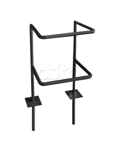 Ограждение стойки считывателя ОС-1 АЯКС, цвет черный, «под бетонирование» Магнито-контакт в Калининграде Ограждения Pintop.ru