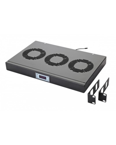 Панель вентиляционная с 3 вентиляторами, с контроллером Eurolan 60A-91-10-30BL в Калининграде Вентиляторные модули Pintop.ru