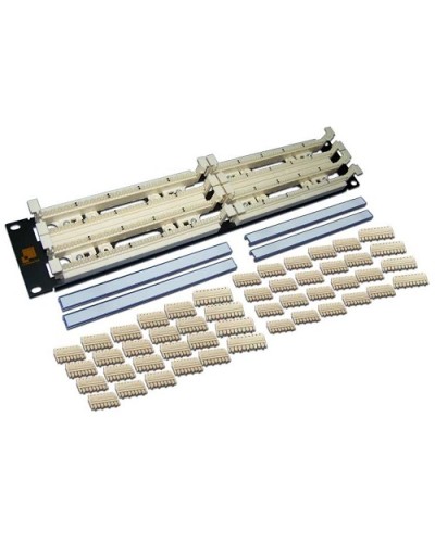 Панель кроссовая 110 типа, 200 пар, 19, 2U LANMASTER LAN-RS110-200FT в Калининграде Кроссовое оборудование тип 110 Pintop.ru