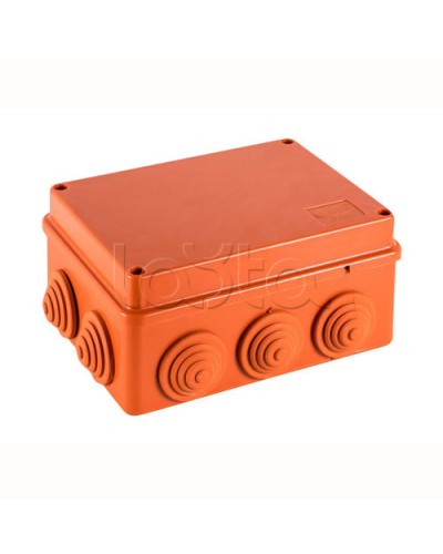 JBS150 Коробка огн. E110, о/п 150х110х70мм, без галогена, 10 вых., IP55, 5P, (0,15-2,5 мм2), цвет оранж. Экопласт (43099HF) в Калининграде Коробки (ОКЛ) Экопласт Pintop.ru