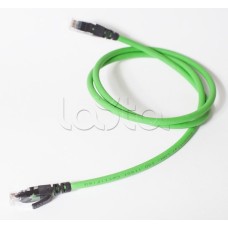 Коммутационный шнур категории 6, U/UTP, 4х2х(7х0,21), LSZH, 1м, зеленый SPL (500012)