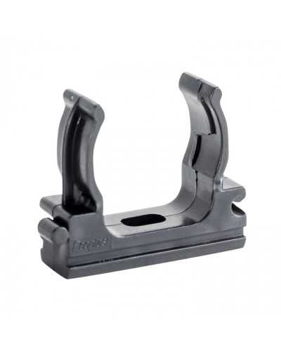 CF32G Держатель (клипса), без галогена, для труб D32мм, цвет чёрный (10шт) Экопласт (41732-10HF-BL) в Калининграде Держатели, клипсы, скобы Pintop.ru