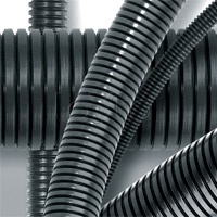 Труба гофрированная DN17мм, ПВ-2, д. вн. 16,8 мм, д. нар. 21,2 мм, полиамид 6 DKC (PA601721F2)