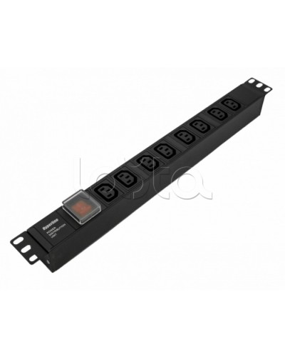 Блок розеток Hyperline SHE19-8IEC-S-IEC в Калининграде Блоки розеток Pintop.ru