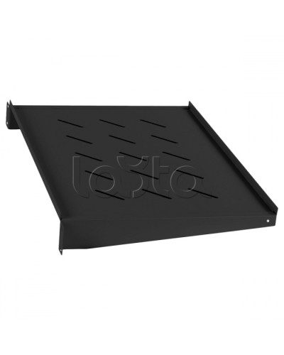 Полка 19 перфорированная консольная 2U глубина 315мм (цвет черный) Cabeus SH-J017-2U-315-BK в Калининграде Полки для шкафов и стоек Pintop.ru