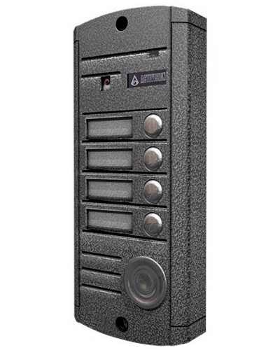 Видеопанель вызывная накладная цветная на 4 абонента Activision AVP-454 (PAL, антик) в Калининграде Вызывные видеопанели малоабонентные Pintop.ru