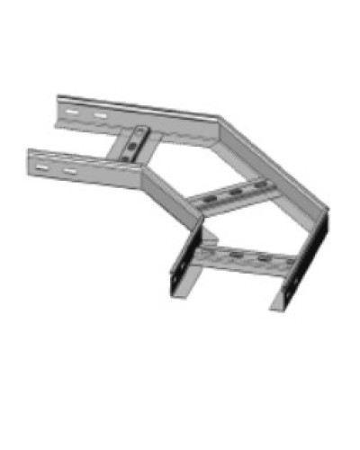 Угол горизонтальный 90° 200х50 (1,2) для лестничного лотка ПожТехКабель (650-501) в Калининграде Кабельные лотки Pintop.ru