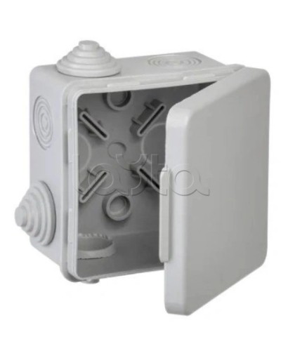 Коробка расп. КМ 80х80х50мм о/к IP54 4 вв. (7035) GENERICA IEK (UKO31-080-080-050-K03-54G) в Калининграде Распределительные коробки Pintop.ru