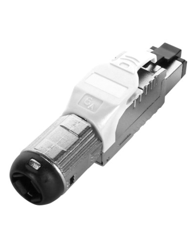 Разъем полевой оконцовки RJ-45 Hyperline (PLUE-8P8C-S-C6A-SH-WH) в Калининграде Патч-корды и пигтейлы Pintop.ru