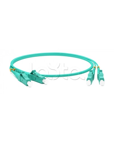 Патч-корд волоконно-оптический Hyperline FC-D2-503-LC/PR-LC/PR-H-15M-LSZH-AQ в Калининграде Патч-корды оптические Pintop.ru