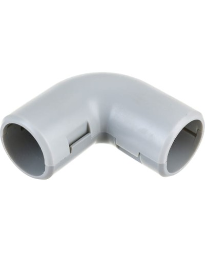 CI16G Угол 90 гр.(2част.), без галогена, для труб D16мм, цвет чёрный (1уп = 50шт) Экопласт (41216-50HF-BL) в Калининграде Повороты, муфты, тройники Pintop.ru