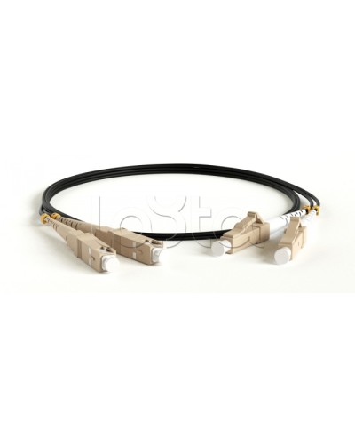 Патч-корд волоконно-оптический Hyperline FC-D2-50-LC/PR-LC/PR-H-2M-LSZH-BK в Калининграде Патч-корды оптические Pintop.ru