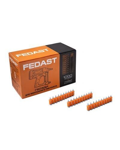 Гвозди 3,0*16 мм для монтажного пистолета с кованым наконечником (1000 шт/уп) FEDAST (fd3016mgbp) в Калининграде Крепеж: Дюбели, шурупы, саморезы Pintop.ru