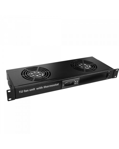 Блок 2-х вентиляторов 19, с подшипниками, с термостатом, 1U TWT (TWT-CBB-FANB2-RACK-T) в Калининграде Вентиляторные модули Pintop.ru