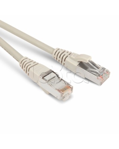 Патч-корд RJ45-RJ45, 4 пары, STP, кат.5е, LSZH (5м) Hyperline PC-LPM-STP-RJ45-RJ45-C5e-5M-LSZH-GY в Калининграде Патчкорды (медные) Pintop.ru