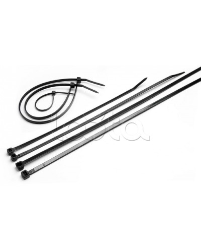 Стяжка нейлоновая неоткрывающаяся, безгалогенная (halogen free), 200x3.6мм, черная (100 шт) Cabeus CTBL-200 в Калининграде Стяжки-хомуты Pintop.ru