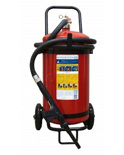 Огнетушитель ПОЖТЕХНИКА ОВП-40(з) МИГ зимний (ФторПАВ) на съемн.тележке с перекр. стволом (баллон 50 л, ОТВ 40 л) в Калининграде Огнетушители Pintop.ru