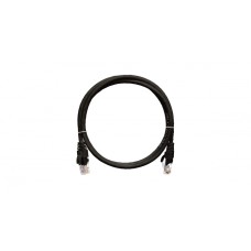 Шнур коммутационный 2хRJ45/8P8C, U/UTP, 4 пары, Кат.5е, LSZH, черный (3м) NIKOMAX NMC-PC4UD55B-030-C-BK